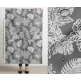 thumbnail image 3 of Soimoi 56 Inch Wide Waterproof Taffeta Fabric By 2 Yard | Gray Leaves Print | Outdoor Use for Furniture Covers, Umbrellas, Patio Decor & More, 3 of 7