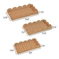 thumbnail image 4 of happimess TRY2001A-3SET Parker Southwestern Cottage Resin Scalloped Rectangular Decorative Serving Trays, Brown (Set of 3), 4 of 7