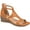 Tan, variant on Journee Womens Trayle Wedge Back Heel Zip Sandals, Widths Available
