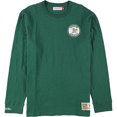 thumbnail image 1 of Playera adornada de punto flameado Mitchell & Ness para hombre verde extragrande, 1 of 2