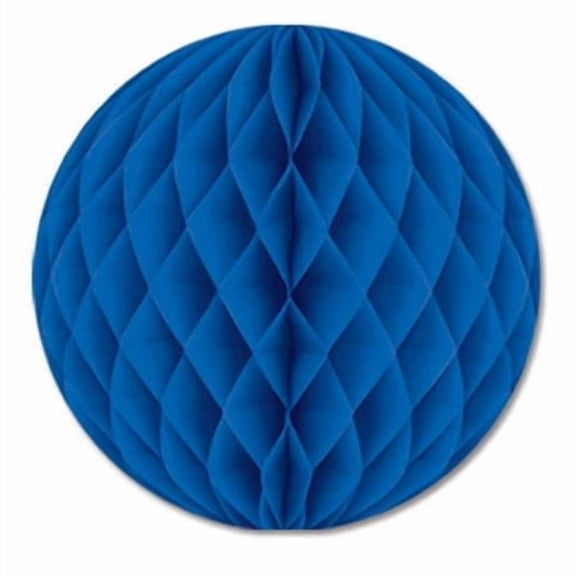 Home Party Decoration Tissue Ball Blue- Pack Of 24