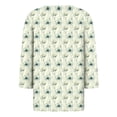 thumbnail image 5 of CYMMPU Tunic Tops 3/4 Sleeve Loose Fit V Neck Summer Fashion Shirts Floral Printed Blouses for Women Dressy Casual Spring Tops Business Elegant Work Topss Multicolor XXXL, 5 of 5
