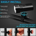thumbnail image 4 of USB-C Rechargeable Bike Light Front & Rear Set for Night Riding,IP65 Waterproof , Memory Function for Commuting & Mountain, 4 of 8