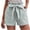 Green, variant on Women's Fashion Solid Color Casual Wide Leg Loose High Waist Lace-up Shorts Summer Workout Casual Lounge Shorts for Women Watermelon Red L