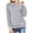 Gray, variant on Fesfesfes Women Hooded Fall Lace Long Sleeve Hoodie Splicing Pockets Hooded Sweatshirts Coat Tops Plus Size $10