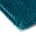 thumbnail image 6 of Chanasya Soft Faux Fur Embossed Throw Blanket - Solid Color Fuzzy Double Layered Super Soft Cozy Plush Elegant Throw - for Bed Couch and Living Room (50x65 Inches) Teal Blanket, 6 of 7