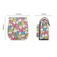 thumbnail image 3 of EeaseCA 1PC Instant Camera Bag Cartoon PU Leather Crossbody Bag Portable Handbag Compatible for Mini 11 (Ice Cream), 3 of 7