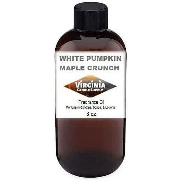 White Pumpkin Maple Crunch Fragrance Oil 8 oz Bottle for Candle Making, Soap Making, Tart Making, Room Sprays, Lotions, Car Fresheners, Slime, Bath Bombs, Warmers