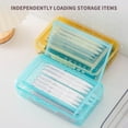 thumbnail image 5 of Yhmxh Double Layer Pencil Box, Plastic Hard Pen Case with Snap Lid, Large Capacity Clear Crayon Storage Box, Stackable Painting Brush Organizer for Stationery Marker Office Supplies, 5 of 7