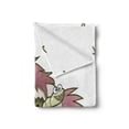 thumbnail image 2 of Zombie Soft Flannel Fleece Throw Blanket, Evil Unicorn Devil Face Caterpillar Myth Creature Scary Design, Cozy Plush for Indoor and Outdoor Use, 50" x 70", Green Dried Rose, by Ambesonne, 2 of 5