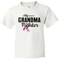 thumbnail image 3 of Inktastic Breast Cancer Awareness My Grandma is a Fighter Youth T-Shirt, 3 of 5