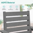 thumbnail image 5 of DYCANPO 18'' HDPS Outdoor Dining Chair Set of 2, Patio Chair with Armrest for Backyard, Gray, 5 of 5