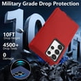 thumbnail image 3 of For Samsung Galaxy S23 Ultra Case Cover 3 in 1 Layers Rugged Heavy Duty Shockproof 6.8'' Red, 3 of 6