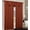 Rust, variant on Leah 5 Piece Woven Textured Curtain Set with Beaded Austrian Valances (Blue)
