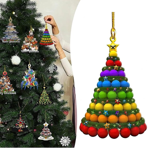 Ailao Christmas Hanging Pendants Tree Christmas Festive Supplies for Christmas Tree Parties Home Decor