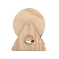 thumbnail image 5 of Pefilos 11" Wood Cat Scratching Post, 360-Degree Rotating Cat Scratch Wheel, Cat Scratcher Toy with Bells for Indoor Cats and Kittens, Beige, 5 of 10