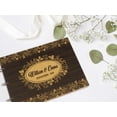 thumbnail image 5 of Darling Souvenir Personalized Engraved Laser Cut Wedding Guest Book Wooden Cover Sign-in Book Registry Guestbook Scrapbook-2F, 5 of 7