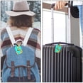 thumbnail image 5 of Square 2Pack PU Leather Recipe Avocado Cruise Luggage Tag with Privacy Cover and Name ID Tag for Travel Handbags Backpacks Luggage Tags, 5 of 6