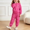 thumbnail image 2 of NIEWTR Kids Pajamas Set Toddler 2-Piece Long Sleeve Outfit Soft Crewneck Tee with Elastic Waist Long Pants Breathable Pajamas Gift Set for 3T-6T(A-Red,3-4 Years), 2 of 9