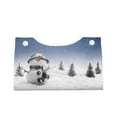 thumbnail image 2 of Kdxio Snowman And Christmas Tree Print Tissue Box Cover,Modern PU Leather Rectangular Tissue Box Holder for Bathroom Living Room Bedroom Office Desk Car Home, 2 of 9