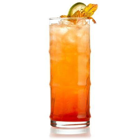 

Libbey Tiki Bamboo Hi-Ball Glasses 16-ounce Set of 4