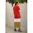 thumbnail image 2 of Nouvelle Robe Décontractée à Manches Courtes Col en V pour Femmes, 2 of 2