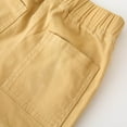 thumbnail image 5 of Aocisk Toddler Boys Pants Comfortable Elastic Waist Casual Outdoor Play Pure Color Loose Breathable Boys Trousers Khaki 5-6 Years, 5 of 9
