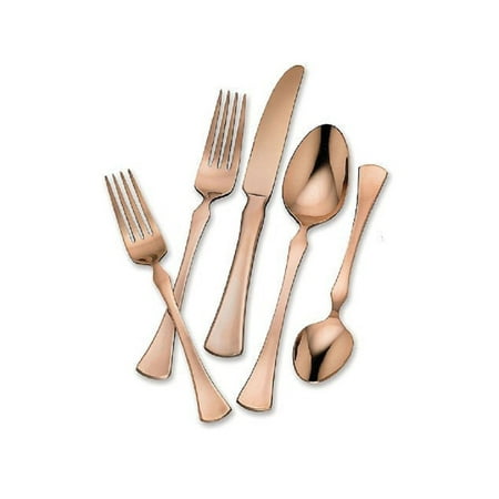 Hampton Forge Signature 20-Piece Stainless Steel Flatware Set (Refined Copper)