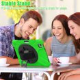 thumbnail image 2 of XYX Case for iPad Air 11 (2025)/iPad Air 11 (2024)/iPad Pro 11 inch (2022/2021/2020/2018) with 360 Degree Rotating, Hand Strap, Shoulder Strap, Green, 2 of 7