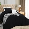 thumbnail image 1 of Juego de fundas de edredón Utopia Bedding, 2 piezas, 1 o 2 camas, XL, color negro, 1 of 8