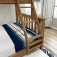 thumbnail image 4 of Plank+Beam Solid Wood Twin over Full Bunk Bed with Storage Trundle for Adults/Kids, Pecan, 4 of 9