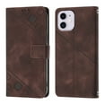 thumbnail image 2 of Feishell for Apple iPhone 11 6.1 inch Wallet Case with Wrist Strap,Flip Cover with Embossed Pattern PU Leather Kickstand Credit Card Slots Magnetic Clasp Folio Purse Phone Case,Brown, 2 of 7