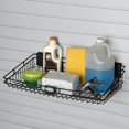 thumbnail image 2 of Suncast Storage Trends 12 Inch x 24 Inch Mounted Wire Organizer Basket, Black, 2 of 3