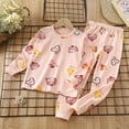 thumbnail image 2 of UAYOTSE Girls Long Sleeved and Long Legged Set Comfortable Soft Stylish Cartoon Print Girls Pajamas Set,Sizes 4-5 Years, 2 of 4