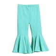 thumbnail image 2 of XXWXYD Girls High Waisted Flared Leggings - Soft Stretc𝗁y Boot-cut Bell Bottom Pants for Toddler 0-6 Years, 2 of 3