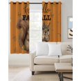 thumbnail image 2 of Orange Squirrel Hello Fall Blackout Curtains for Bedroom/Living Room, Thermal Insulated Kitchen Curtains, Maple Leaf Thanksgiving Grommet Darkening Window Treatment Drapes 52"x84"x2, 2 of 8