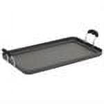 Winco HAG-2012 Deluxe Griddle, 19-5/8" L X 12-1/4" W, Silicone Wrapped Lifted Handles, Hard Anodized Aluminum