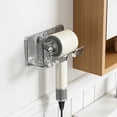 thumbnail image 3 of JASKFLY Hair Dryer Holder - No Drill Wall Mounted Organizer with Storage Bucket for Towels & Toiletries Space Saving Bathroom, 9.1x4.1x3.9 in, (Gray), 3 of 9