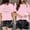 Pink, variant on Graphic Tees for Women Casual Summer Print Crew Neck T Shirt for Everyday Wear with Short Sleeves and Versatile Styling Options Green L