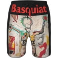 thumbnail image 4 of Jean Michel Basquiat Men's Beach Shorts Quick Dry Athletic Workout Swim Shorts Elastic Waist Drawstring Summer Shorts, 4 of 5