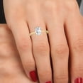 thumbnail image 4 of 1.50 Carat - Radiant Shape Lab Grown Basket Regular Shank Setting Solitaire Diamond Engagement Ring in 14K Yellow Gold(Ring Size: 7), 4 of 5