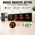 thumbnail image 4 of 1000 Days Countdown-up Timer with Remote, Days Countdown Clock for Retirement Wedding Events Size 13.4 x 3.7 in. Wall Mount, 4 of 8