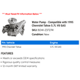 thumbnail image 2 of Water Pump - Compatible with 1995 Chevy Tahoe 5.7L V8 GAS, 2 of 2