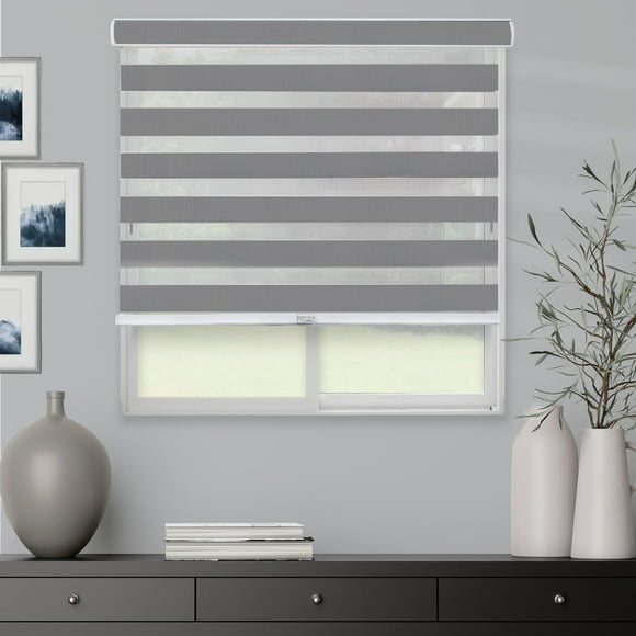 CHICOLOGY Zebra Blinds, Roller Window Shades, Blinds for Windows, Roller Shades for Windows, Window Shades for Home, Window Shades, Pull Down Shades for Windows, 46" W X 72" H, B