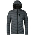 thumbnail image 2 of Men's Winter Coat Men's Full Zip Quilted Lined Winter Coats With Extra Pockets, 2 of 4