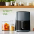 thumbnail image 6 of TINKLE WELL Air Fryer, 6-Quart 12-in-1 Multi-Cooker with Viewing Window for Oil-Free Frying, Baking & Dehydrating, Up to 400°F, Gray, 6 of 8