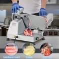 thumbnail image 3 of Ourlova Meat Slicer,240W Electric Food Slicer with Steel Blade Adjustable Thickness Meat Slicer for Cuts Meat, Bread and Cheese, 3 of 10