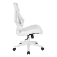 thumbnail image 2 of Pemberly Row White Screen Back Manager's Chair in White Faux Leather, 2 of 7