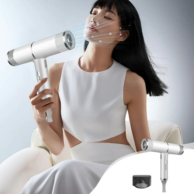 Aursykel Lightweight High Power Hair Dryer for Normal and Curly Hair with Styling Nozzle Ionic Conditioning for Frizz Control Travel Friendly Compact Design for Easy Storage 800W 110V