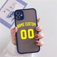 thumbnail image 1 of Funda personalizada con letras y números de baloncesto para iPhone, carcasa dura con nombre para iPhone 14, 13, 12Mini, 11 Pro Max, SE20, 8 Plus, XS, XR, 7 Fivean unisex, 1 of 2